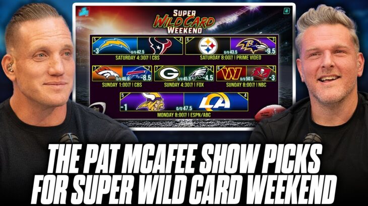 The Pat McAfee Show Picks & Predicts NFL Super Wild Card Weekend