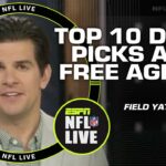 Field Yates’ top 🔟 draft picks after free agency 🏈 | NFL Live