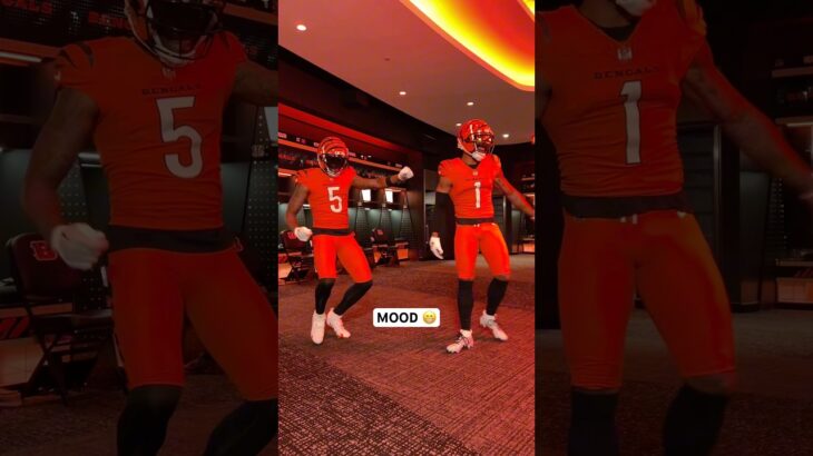 Movin’ and groovin’ 😁 #teehiggins #jamarrchase #joeburrow #nfl #bengals