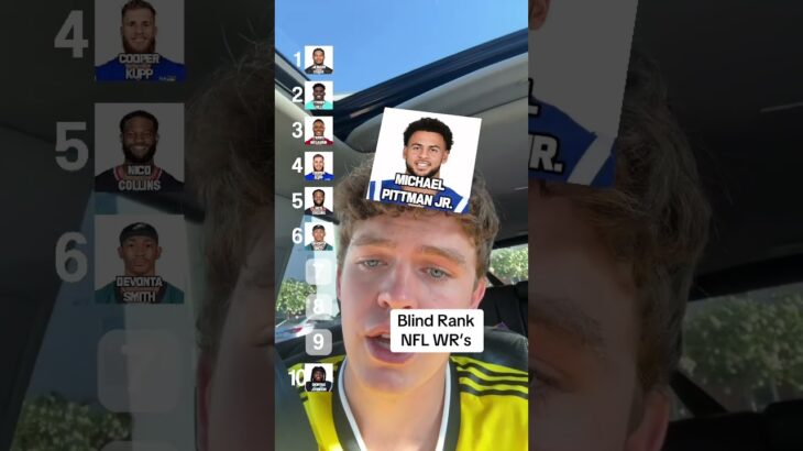🏈BLIND RANK NFL WR’s🏆#trending #shorts #memes #fyp #gaming #games #funny #fun #football #nfl #usa