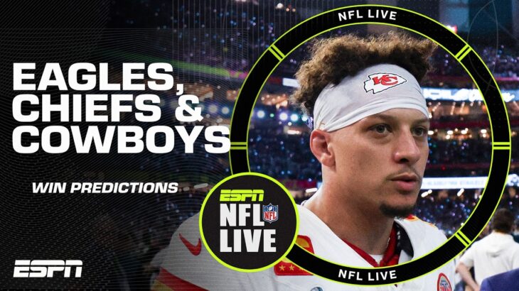 Eagles, Chiefs & Cowboys SCHEDULE WIN PREDICTIONS 🏈 | NFL Live