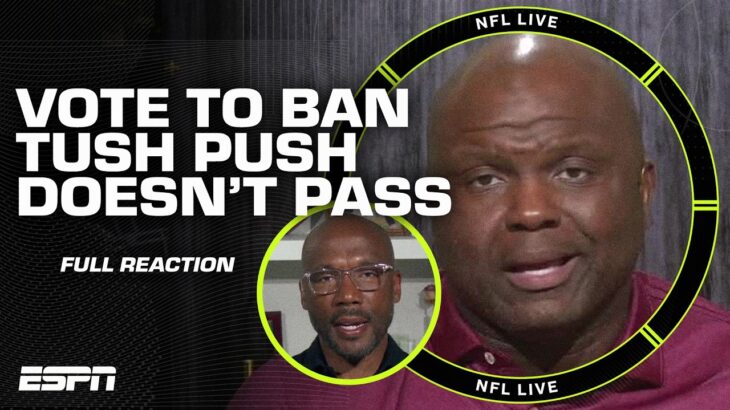 FULL REACTION: Vote to ban the tush push FAILS 👀 | NFL Live