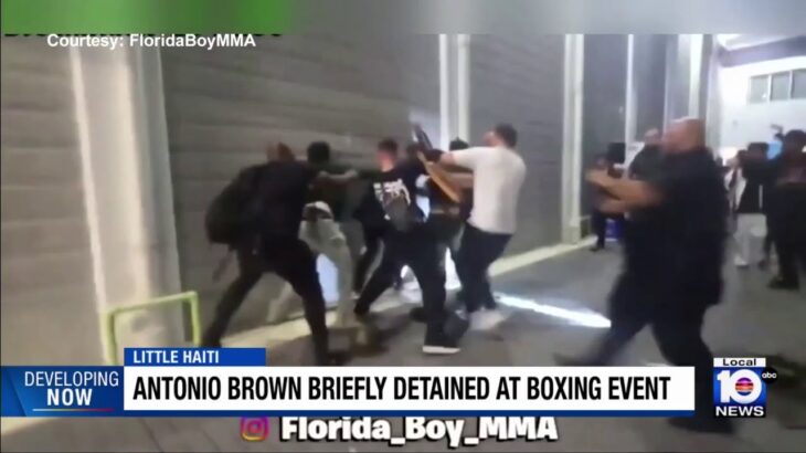 Former NFL player Antonio Brown detained at boxing event