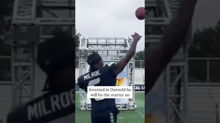 Jalen Milroe is super accurate now! #shorts #nfl #seahawks