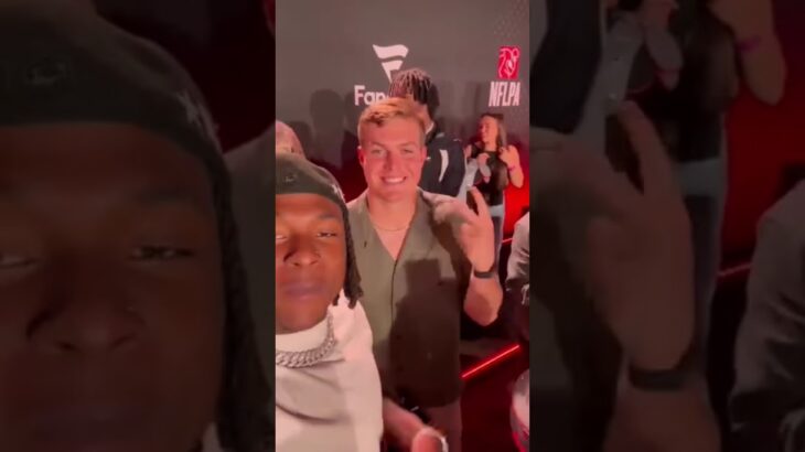 Kaleb Johnson & Will Howard at the Rookie Premiere #steelers #nfl