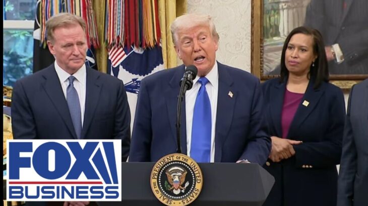 Trump makes big NFL announcement with Roger Goodell