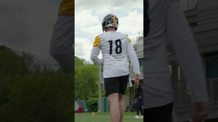 Will Howard on the practice field #steelers #nfldraft #nfl