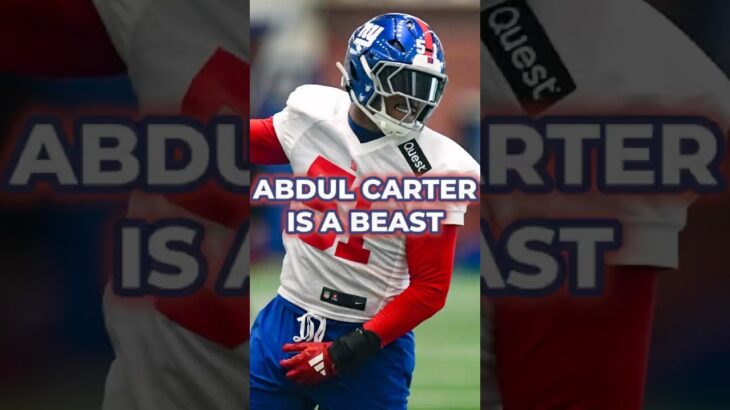 Abdul Carter DOMINATES Giants Minicamp #nfl #giants #shorts