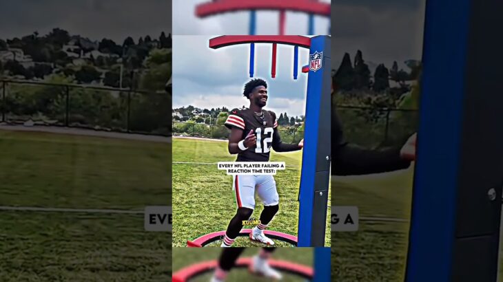NFL Players Take a Reaction Time Test 💀👀 #nfl #shorts