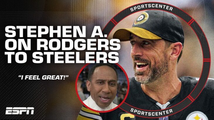 Stephen A. reacts to Aaron Rodgers being set to sign with the Steelers | SportsCenter